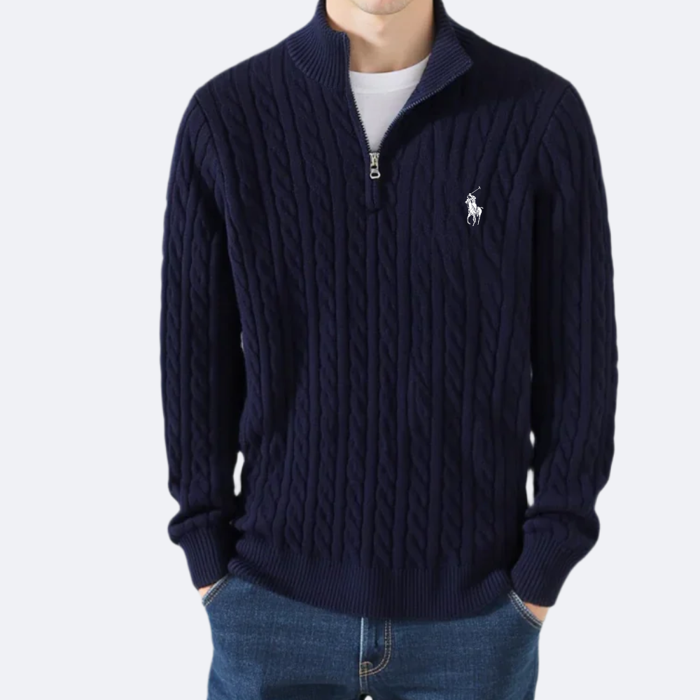 ᏒᎪᏞᏢᎻ ᏞᎪՍᏒЕΝ - Pullover mit halbem Reißverschluss