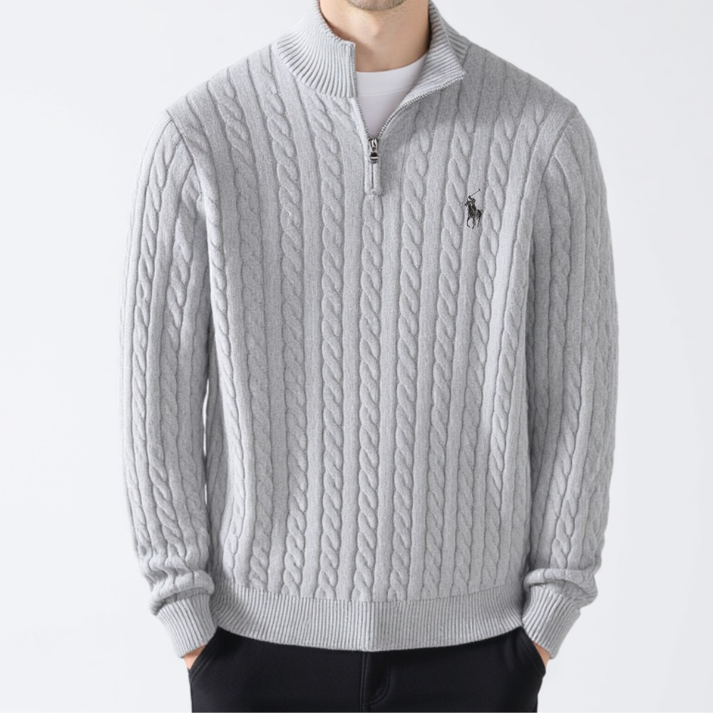 ᏒᎪᏞᏢᎻ ᏞᎪՍᏒЕΝ - Pullover mit halbem Reißverschluss