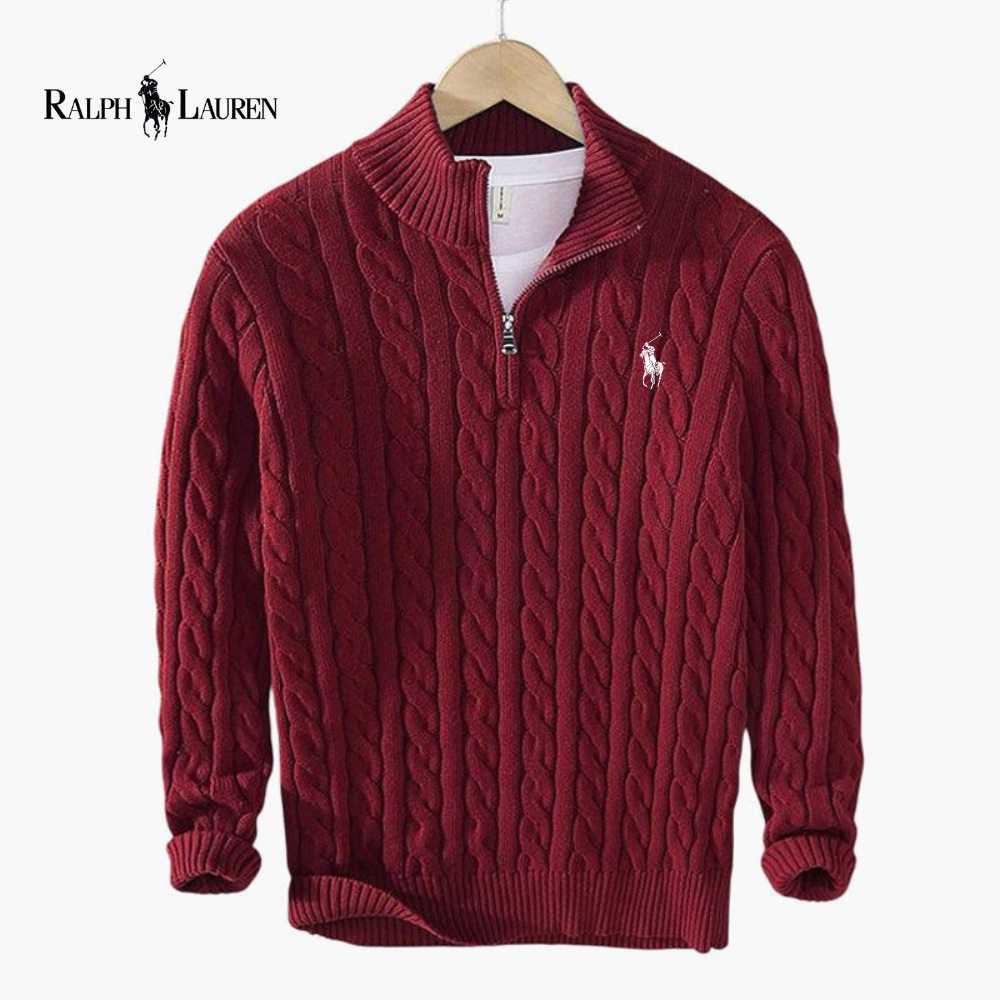 ᏒᎪᏞᏢᎻ ᏞᎪՍᏒЕΝ - Pullover mit halbem Reißverschluss