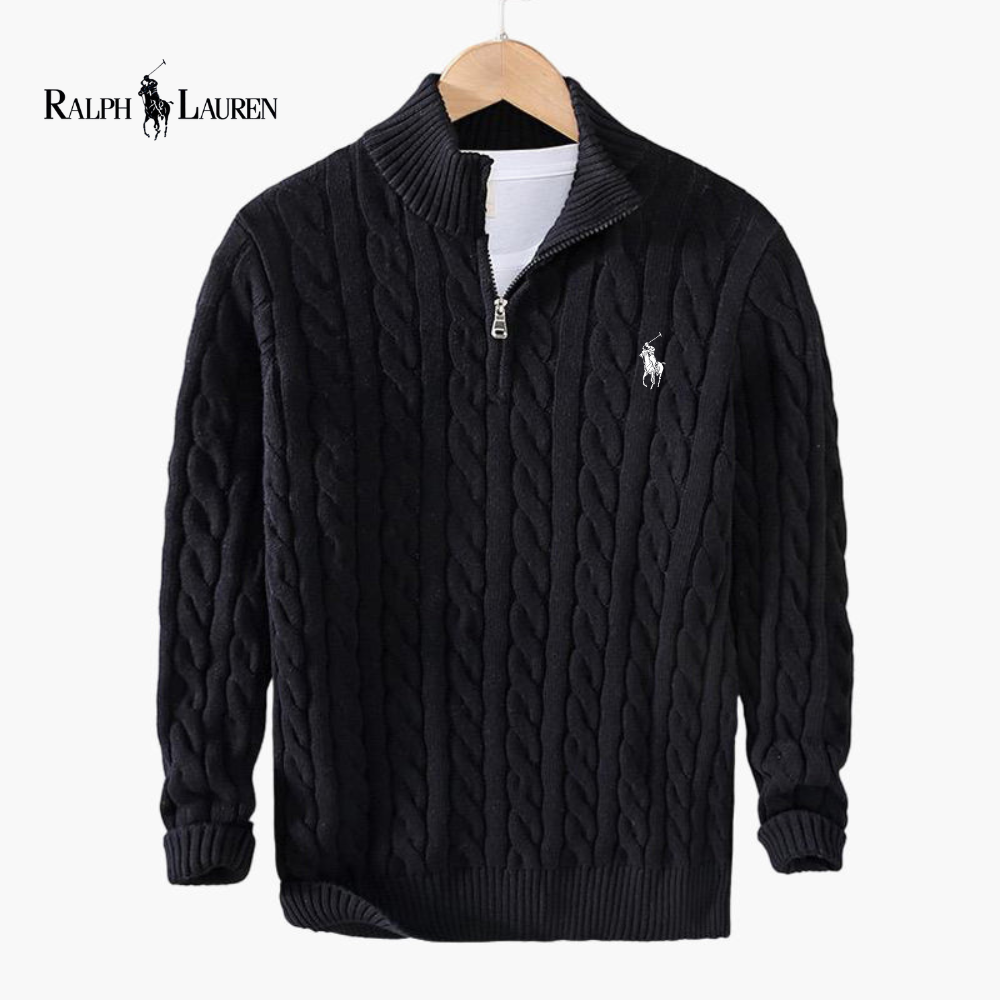 ᏒᎪᏞᏢᎻ ᏞᎪՍᏒЕΝ - Pullover mit halbem Reißverschluss