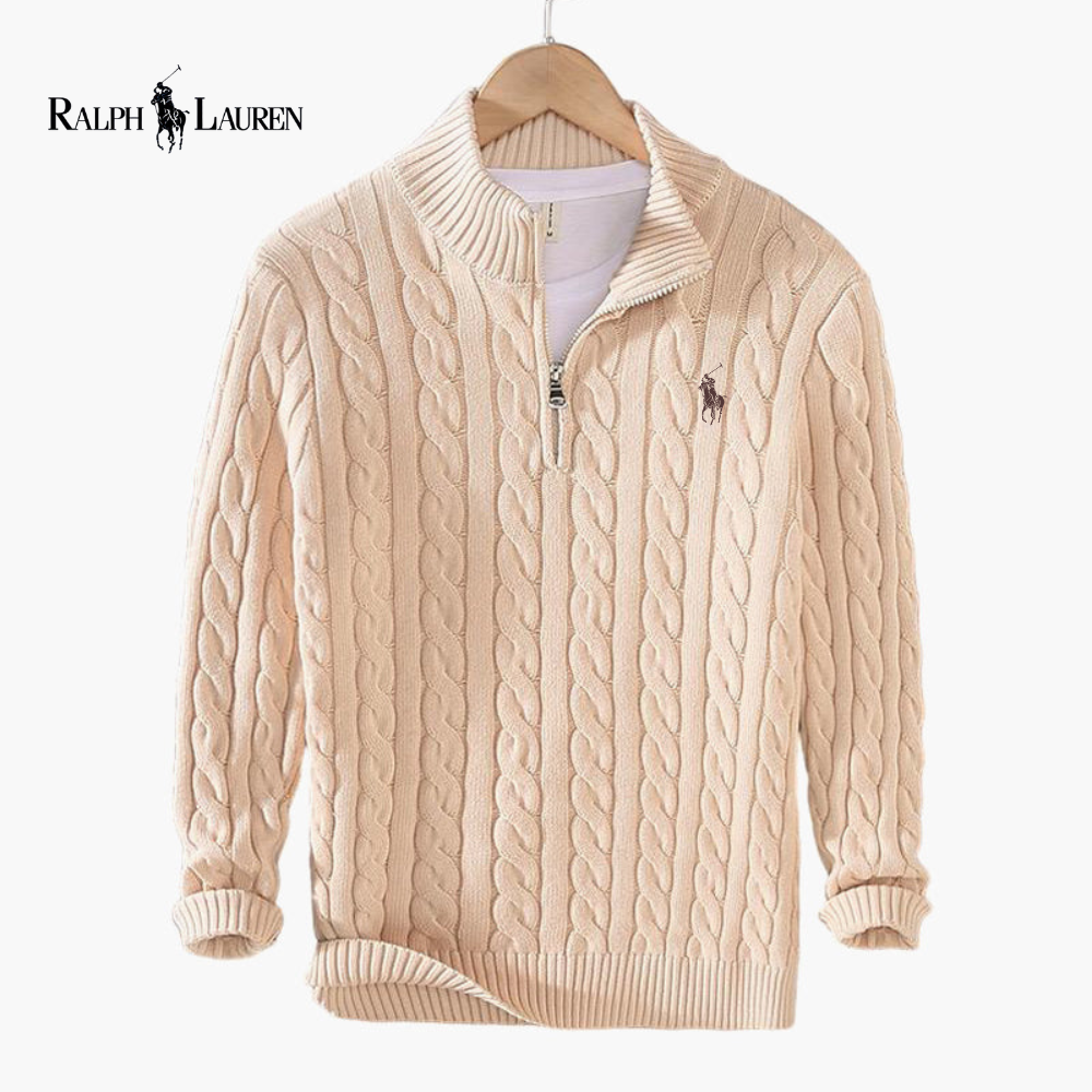 ᏒᎪᏞᏢᎻ ᏞᎪՍᏒЕΝ - Pullover mit halbem Reißverschluss