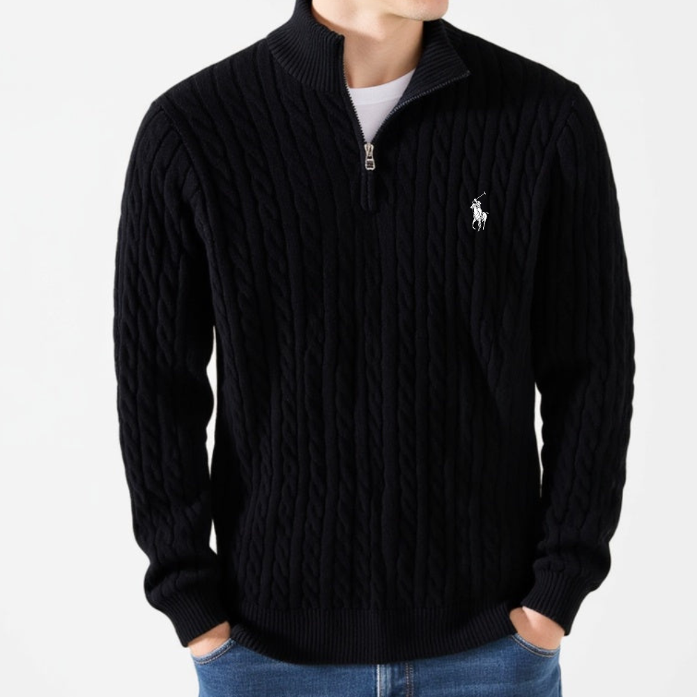 ᏒᎪᏞᏢᎻ ᏞᎪՍᏒЕΝ - Pullover mit halbem Reißverschluss