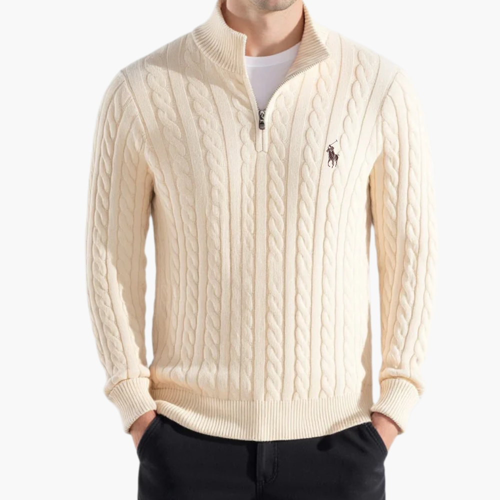 ᏒᎪᏞᏢᎻ ᏞᎪՍᏒЕΝ - Pullover mit halbem Reißverschluss