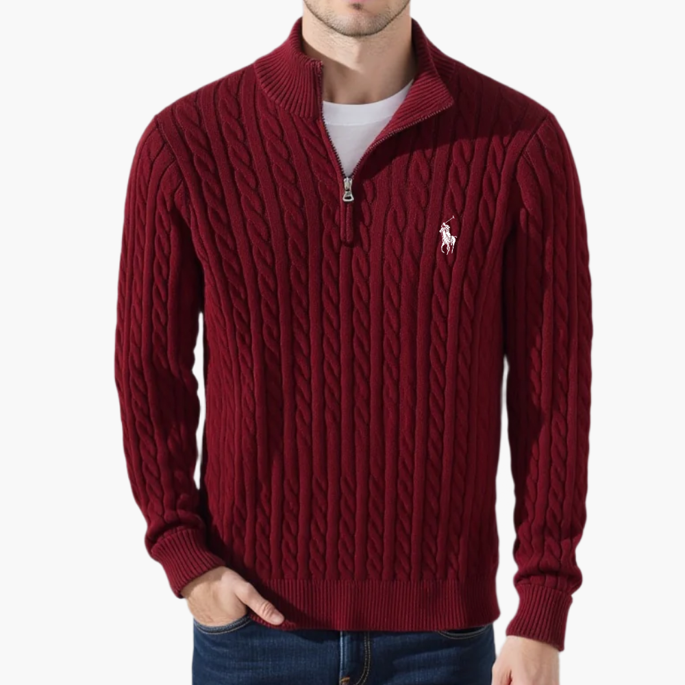 ᏒᎪᏞᏢᎻ ᏞᎪՍᏒЕΝ - Pullover mit halbem Reißverschluss